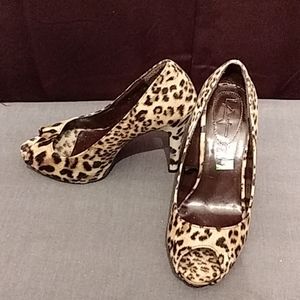Leopard print heels